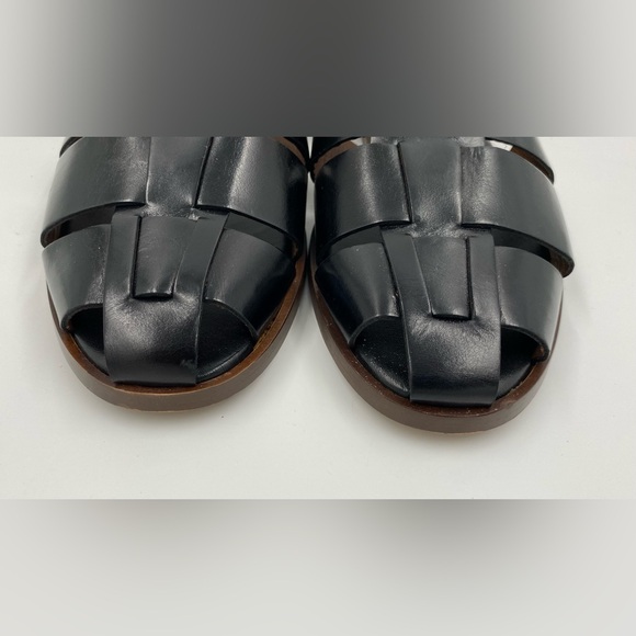 Massimo Dutti Woman's Fisherman Style Fine Leather Flat Sandals ITALY Size 42/11 - Picture 5 of 11